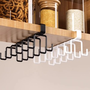 <span class=keywords><strong>Étagère</strong></span> de rangement en métal <span class=keywords><strong>à</strong></span> 12 crochets, <span class=keywords><strong>armoire</strong></span>, placard, salle de bain, cuisine, organisateur, support suspendu pour armoires, <span class=keywords><strong>étagère</strong></span>s de présentation - Product Image 2