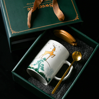 Tasse en céramique 3D tête d'animal, tasse à café et thé en céramique, tasses et soucoupes à thé, ensemble de tasses