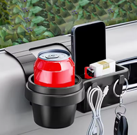 Support de tasse de voiture, support de téléphone, plateau de rangement, pochette de rangement latérale pour fenêtre de porte, support de rangement suspendu pour accessoires intérieurs de voiture