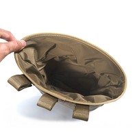 Pochette Tactique Utilitaire Molle Grande Capacité pour Rangement et Collecte, à Fixation Ceinture, pour Activités Extérieures