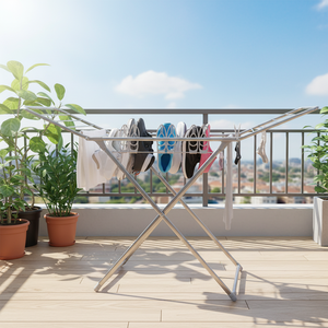 [HOME FRIEND] <b>Prime</b> Standard Gullwing (Shoe Hanger) Wide area Drying Racks with reliable joint connection for stability - Product Image 3