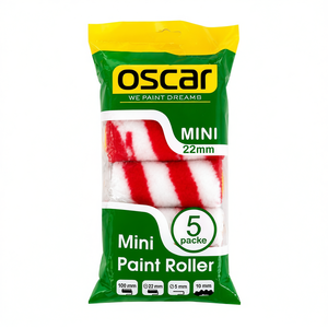 Mini <b>Paint</b> Roller Set 22mm 100mm 5 Refills with Handle for Detail Painting Oscar - Product Image 1