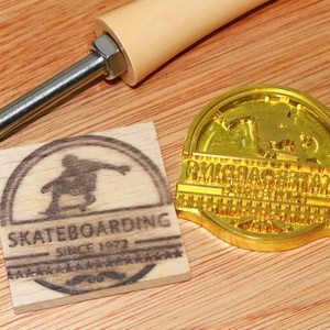 Sello de hierro personalizado para madera, moldes de cobre y latón, sello térmico para madera, sello de hierro personalizado para marcar alimentos, para barbacoa - Product Image 5