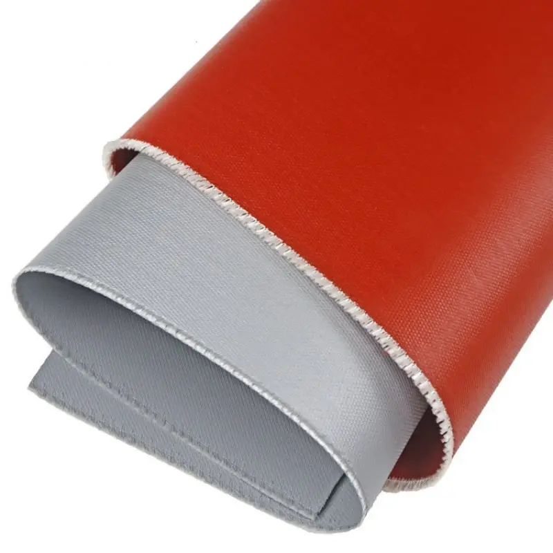Machine Fire Retardant High Temperature Resistant Silicone Coated Cloth 0.25MM Fabric