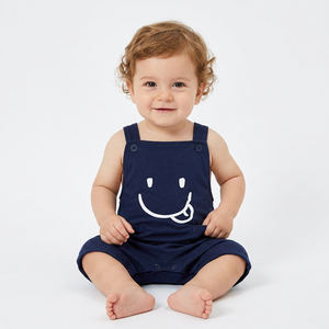 Barboteuse pour bébé 2020 belle grenouillère unie Ropa De Bebes fermeture à boutons combinaison blanche solide en coton biologique bambou écologique - Product Image 1