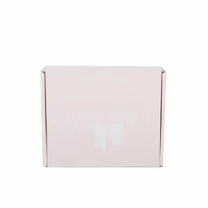 Custom Logo Large Cardboard Carton all kinds of Box Baby Clothing folding gift Packaging pink and white gift Boxes