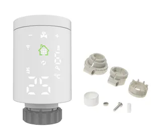 TRV Vanne de radiateur thermostatique vocale ZIGBEE Tuya APP de haute qualité pour la maison intelligente marque OEM ODM HYSEN HAISEN CE ROHS ISO9001