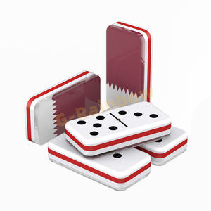<span class=keywords><strong>Dominos</strong></span> et jeux en acrylique entièrement personnalisés, impression UV, <span class=keywords><strong>drapeau</strong></span> du Qatar superposé, <span class=keywords><strong>dominos</strong></span> taille professionnelle - Product Image 5