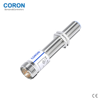 Capteur de proximité inductif CORON CLJ-A8M-1.5ANA-G, type à fiche M12, encastré, 1,5 mm, NPN NO, 10-30 VDC, IP67, blindé, LED rouge