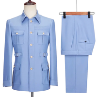 Nouvel ensemble de costume pour homme composé d'une veste et d'un pantalon. Robe de mariée, robe de bal, costume d'affaires.
