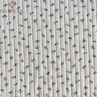 HAPPEAK tissu en tricot côtelé doux Pointelle personnalisé extensible fleur imprimé résistant aux taches pour vêtements de sport et robe