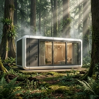 Capsule de bureau mobile de luxe détachable, moderne, compacte, étanche, écologique et à installation rapide