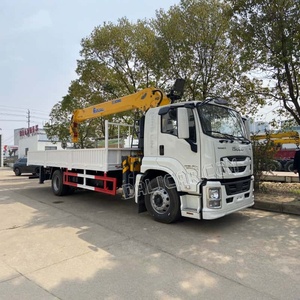 מכירה הטובה ביותר 1 סוזו 4*2 מנוף משאית רכוב עגור עם 8 טון 10 טון ישר פרוע משאית למכירה - Product Image 5