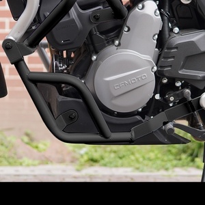 Barra Protectora Universal Personalizada para Motocicleta, Negra y Blanca, Protección Media y Inferior, Accesorios de Protección contra Choques para Carretera, CFMOTO <span class=keywords><strong>MT700</strong></span> - Product Image 5