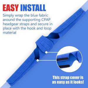 Cpap Nek Pad Comfortabele En Zachte Fleece Stof Ter Vermindering Van Gezichtsdruk Lengte Verstelbare Cpap Strap Nek Pad - Product Image 5