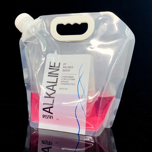 Custom Printed Outdoor Sports 1 Gallon 3l Clear Folding <b>Plastic</b> Personalized Drinking Water <b>Bag</b> - Product Image 5
