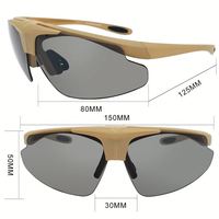 Lunettes de soleil polarisées Yijia New Fashion CE 166 Pc, lunettes de sport, lunettes de tir, lunettes de protection tactiques