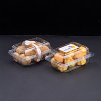 Grande boîte rectangulaire transparente en PET pour pâtisserie feuilletée, style Bao Shifu, idéale pour l'emballage de gâteaux mousse, de porc confit et de petits choux