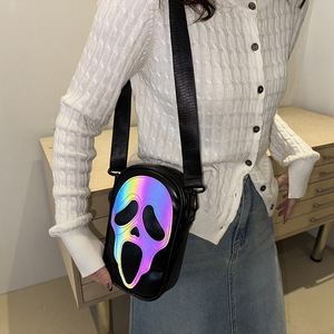 Fashion Women Minimalist <b>Small</b> Square <b>Bag</b> Niche Casual Personality Halloween Funny Single <b>Shoulder</b> Crossbody <b>Bag</b> - Product Image 2