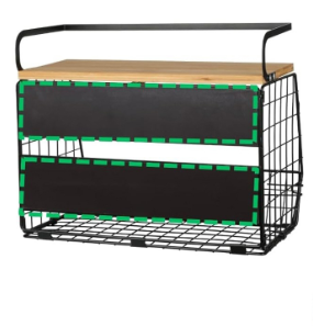 Modern Magnetic Wooden Wall Mounted <strong>Kitchen</strong> Bathroom Living Room Wardrobe <strong>Vegetable</strong> Fruit Storage <strong>Rack</strong> Large Capacity Detachable - Product Image 2