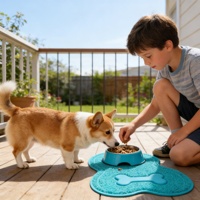 Tapis à litière pour chat en PVC solide moderne avec motif animal pour toutes les saisons
