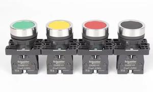 Nuevo y original Schneiders XA2 Series Botón pulsador completo XA2EA41 XA2EA42 XA2EA45 Botón de plástico plano de retorno de resorte rojo - Product Image 6