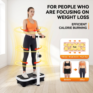 <span class=keywords><strong>Plateforme</strong></span> <span class=keywords><strong>vibrante</strong></span> électromagnétique 4D <span class=keywords><strong>oscillante</strong></span>, appareil de massage médical Power Fit, machine d'exercice <span class=keywords><strong>vibrante</strong></span> avec poignée - Product Image 2