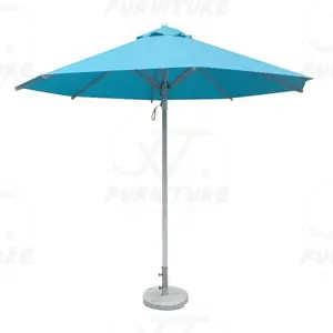 Открытый алюминиевый зонтик с фирменным логотипом для пива, кофе, кафе, ресторана, отеля, патио, пляжа