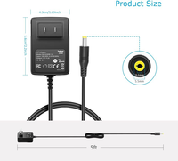 Adaptor Daya AC DC Universal 12V 2A dengan 10 Tip untuk Lampu LED Strip 12V, Kamera CCTV, Router, Speaker Bluetooth, dan Lainnya