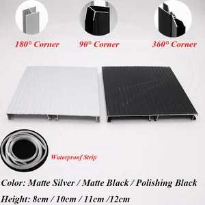 Battiscopa in alluminio con profilo in argento nero di alta qualità 8cm 10cm 11cm 12cm pannello di <span class=keywords><strong>zoccolo</strong></span> in alluminio per <span class=keywords><strong>cucina</strong></span> - Product Image 3