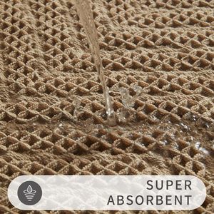 מרקיע מכשיר חדש לכבס אמבט שטיח ללא החלקה מחצלת wffle עבור חדר אמבטיה רצפת אמבטיה סופר סופג wffle אמבטיה מחצלת עם סכות - Product Image 3