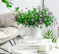 Pots de fleurs suspendus/de table auto-arrosants pour intérieur, panier à plantes suspendu d'extérieur de 6,5 pouces, trous de drainage pour jardin et maison, émeraude