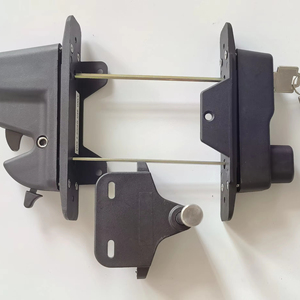 Nhiệm Vụ Nặng Nề Hai Mặt Có Thể Khóa Trọng Lực <span class=keywords><strong>Latch</strong></span> Thiết Kế Hiện Đại Thép Không Gỉ Sắt Cho Vinyl Gỗ Nhôm Cửa Màu Đen Cổng Chốt - Product Image 1