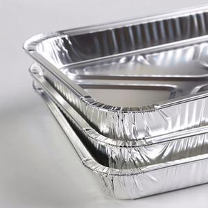 One-time Grid Structure Aluminum <b>Foil</b> Baking Tray Disposable Aluminum <b>Foil</b> <b>Container</b> For BBQ Roasting Catering Service - Product Image 1