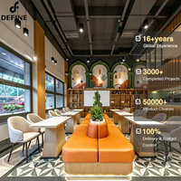 Solution clé en main pour l'ameublement de restaurant, ensemble de tables et de chaises de salle à manger modernes et personnalisées pour hôtel, café, projet commercial