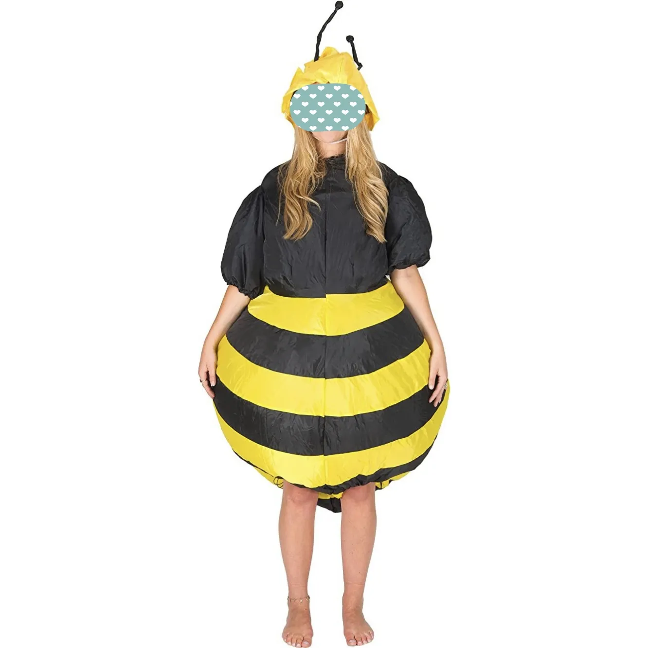 성인 재미 남여 공용 뚱뚱한 할로윈 의상 에어 블로우 업 슈트 풍선 꿀벌 마스코트 의상 프로모션