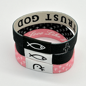 Pulsera/Brazalete de Tela Elástica con Logotipo Personalizado al por Mayor, RFID/NFC, para Eventos - Product Image 1