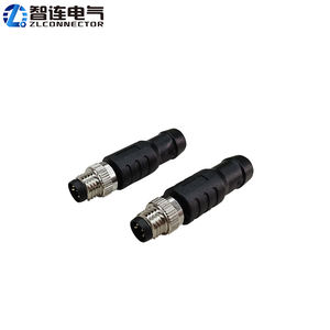 M8 impermeável industrial moldando 120 ohms o terminal vertical masculino plástico 3 4 pinos da aviação <span class=keywords><strong>Plug</strong></span> IP67 bronze habitação automotivo - Product Image 5