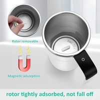 Taza de Café Eléctrica de Cerámica Recargable y Portátil, Moderna, con Función de Autoagitación Magnética Rotatoria, USB, para el Hogar