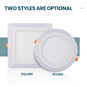 Panel <span class=keywords><strong>de</strong></span> luz <span class=keywords><strong>LED</strong></span> regulable para <span class=keywords><strong>techo</strong></span> para dormitorio interior Dingdian <span class=keywords><strong>LED</strong></span> ultrafino, hebilla <span class=keywords><strong>de</strong></span> 12 + 4W, redondo/cuadrado, doble Color 80 - Product Image 3