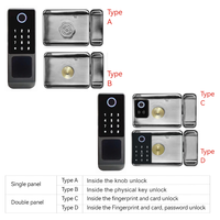 Serrure de porte électrique extérieure étanche IP65 en aluminium TTlock, double face, avec carte RFID, contrôle via l'application Tuya, WiFi, serrure intelligente à encastrer
