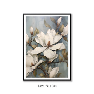 Pintura abstracta de flores, imagen artística impresa en lienzo, marcos de pared personalizados, decoración del hogar, sala de estar - Product Image 5