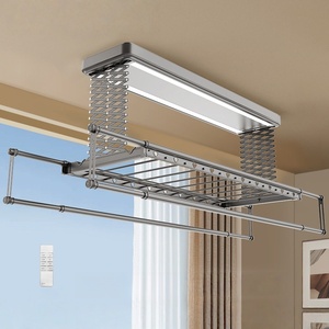 Customized Elevated Home Balcony Intelligent Automatic Remote Control Load-Bearing Electric <b>Drying</b> <b>Rack</b> <b>Heating</b> for Kitchen Use - Product Image 3