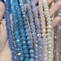 Perles de cristal facettées AB à prix d'usine, perles en verre soufflé en gros pour accessoires de bijoux