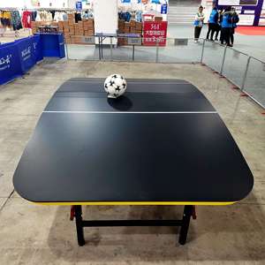 Mesa de <span class=keywords><strong>Teqball</strong></span> Plegable Resistente a la Intemperie, Mesa de Teq Curva con Logotipo Personalizado para Entrenamiento y Competición en Interiores y Exteriores - Product Image 3