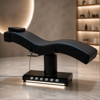Fauteuil d'esthéticienne motorisé, table de soin esthétique médicale extensible avec dossier réglable pour spa des cils