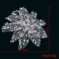 WHD-068 Keering bricolage forme Moderling argent noir Net pierres 3d fleur Appliques luxueux diamant patchs pour belle robe