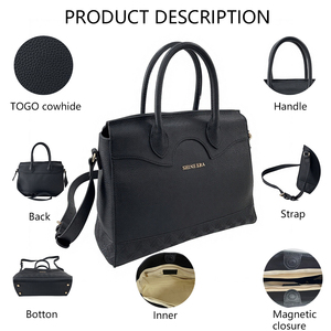 Borsa Tote 3425 D di Lusso Personalizzata in Vera Pelle a Grana Piena con Motivo Goffrato, <span class=keywords><strong>Borse</strong></span> da Donna di Lusso - Product Image 2