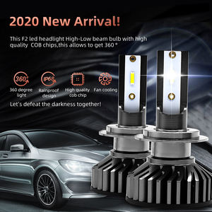 Co light — ampoules de phares de voiture LED, F2, H7, Canbus, lampes automobiles, H11, 9005, H4, 12V - Product Image 4