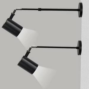Lámpara de <span class=keywords><strong>pared</strong></span> LED <span class=keywords><strong>extensible</strong></span> moderna con brazo telescópico largo para estudio de dormitorio o iluminación de aplique de salón - Product Image 2